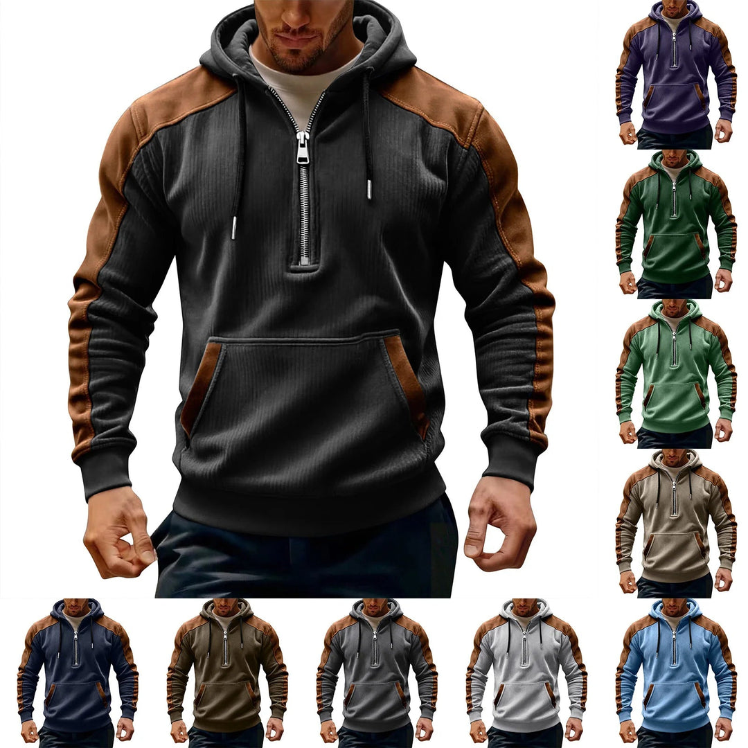 Aksel – Langarmpullover Mit Reißverschluss
