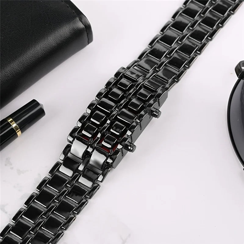 Veltrix – Digitale Uhr mit Edelstahlgehäuse