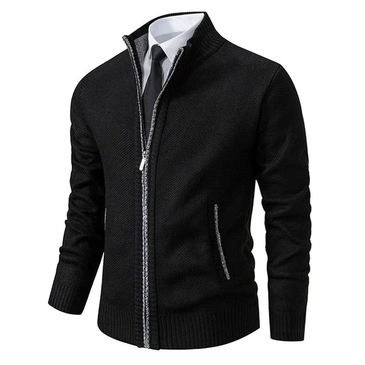 Yitzhak - Lässige Strickjacke Mit Stehkragen