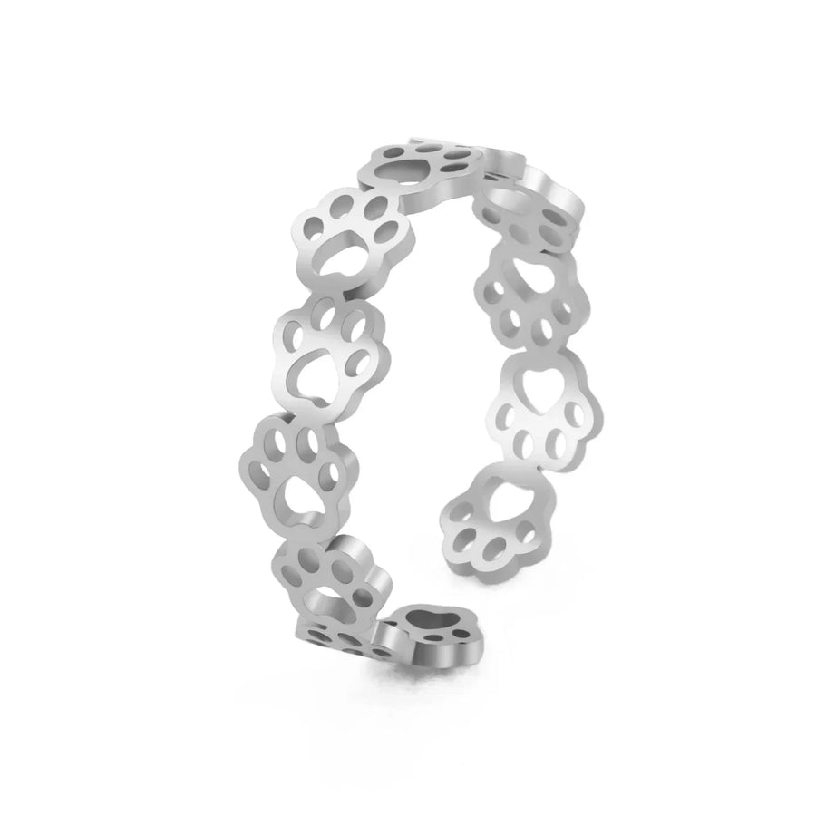 PawCharm – Verstellbarer Ring mit Pfotenabdruck