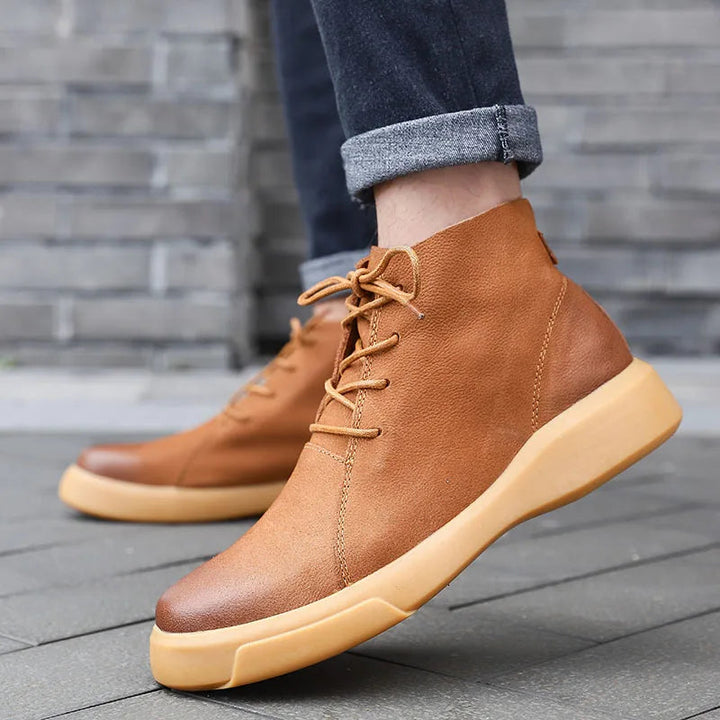 Avishai – Lederstiefel Mit Schnürung