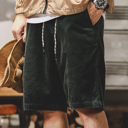 Anneliis - Corduroy Shorts With Elastic Waist