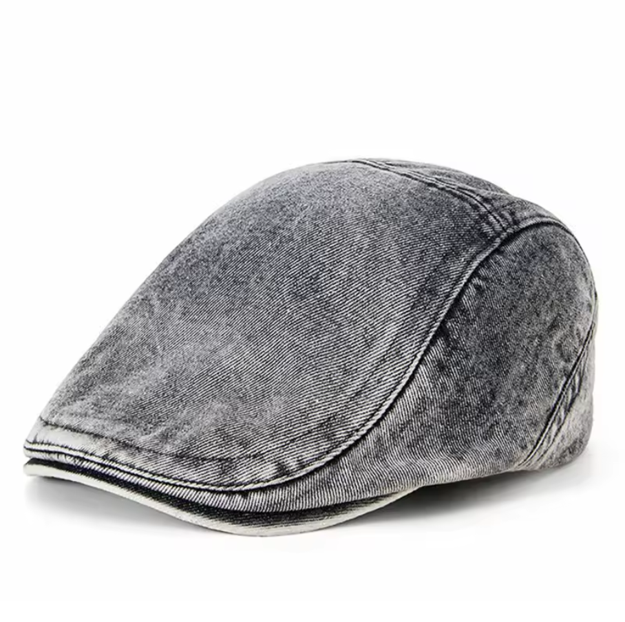 Scott – Stilvolle Denim Baskenmütze