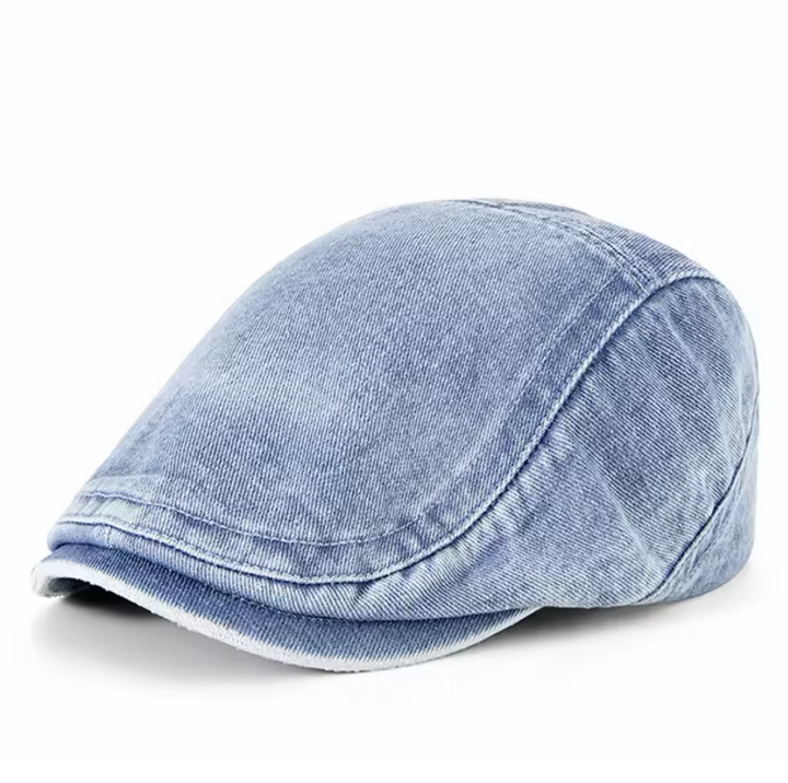 Scott – Stilvolle Denim Baskenmütze