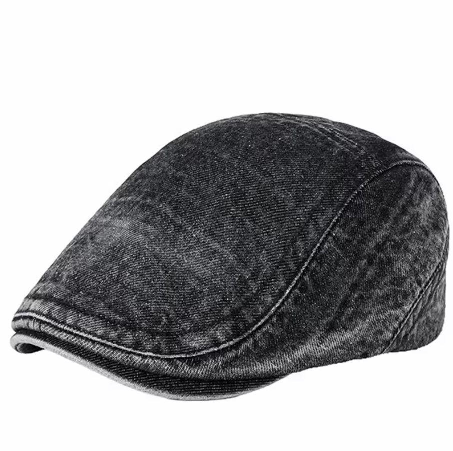 Scott – Stilvolle Denim Baskenmütze