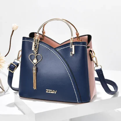 Orianna – Moderne Zweifarbige Handtasche Mit Signatur