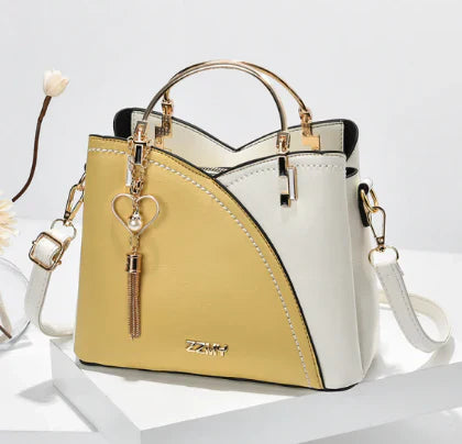 Orianna – Moderne Zweifarbige Handtasche Mit Signatur