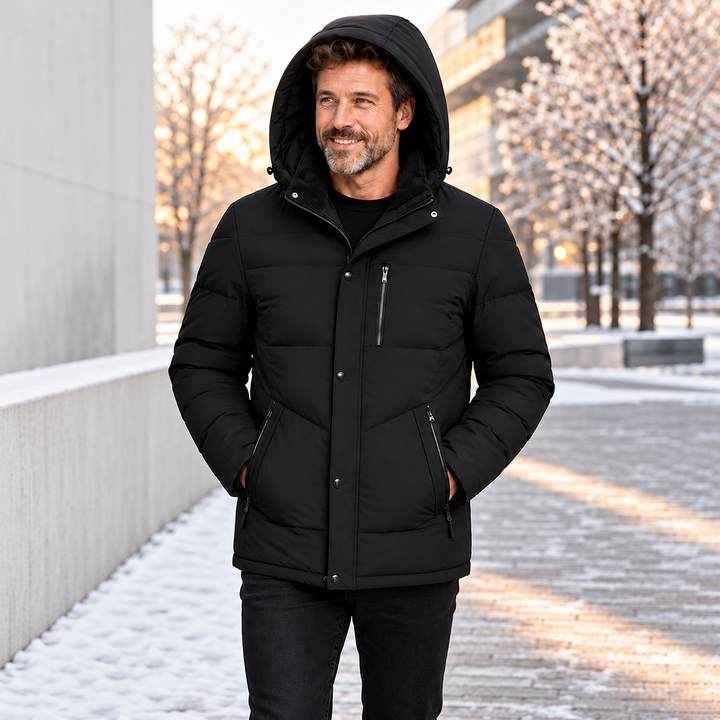 Jahsiah - Wintermantel Mit Fleece Futter