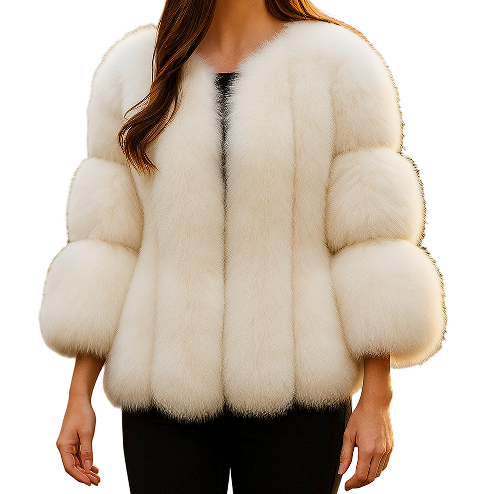 Caitlyn – Stilvolle Kunstfell Jacke