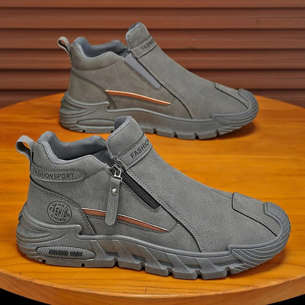 Albrecht – Stiefeletten mit Seitlichen Reißverschlüssen und Klobigen Sohlen