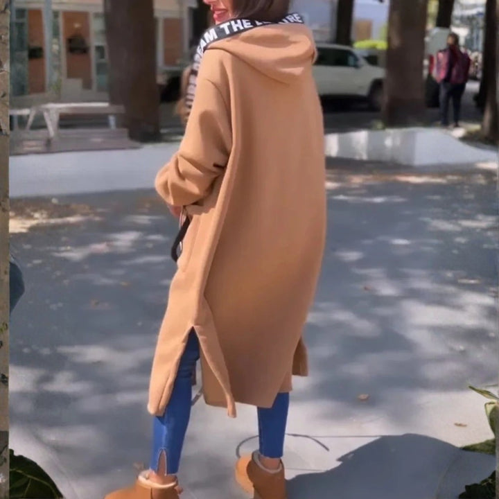 Kirteena – Bequemer Übergröße Kapuzen Mantel