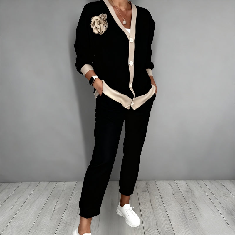 Maelynn – Elegantes Zweiteiliges Strickjacke Set