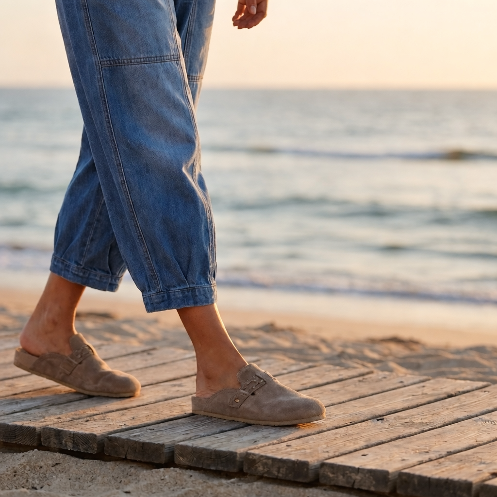 Madavi - Jeans Mit Elastischem Bund Und Lockerem Verkürztem Schnitt