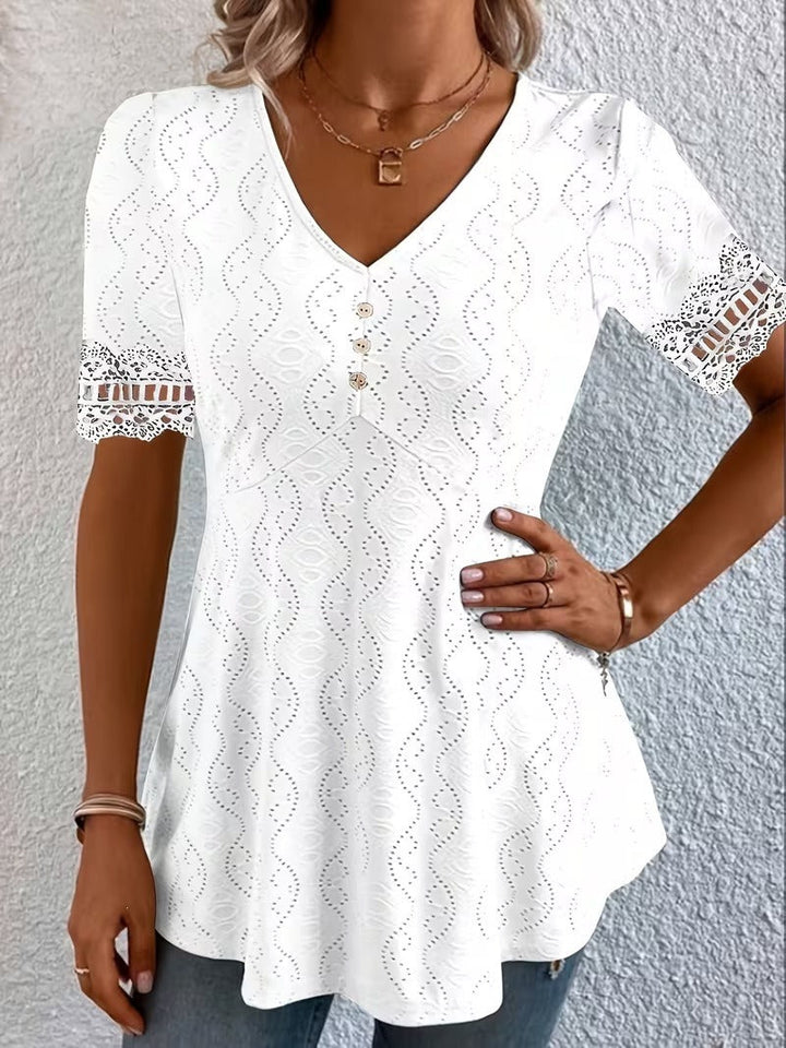 Lolytta – Bluse Aus Spitzen-Patchwork