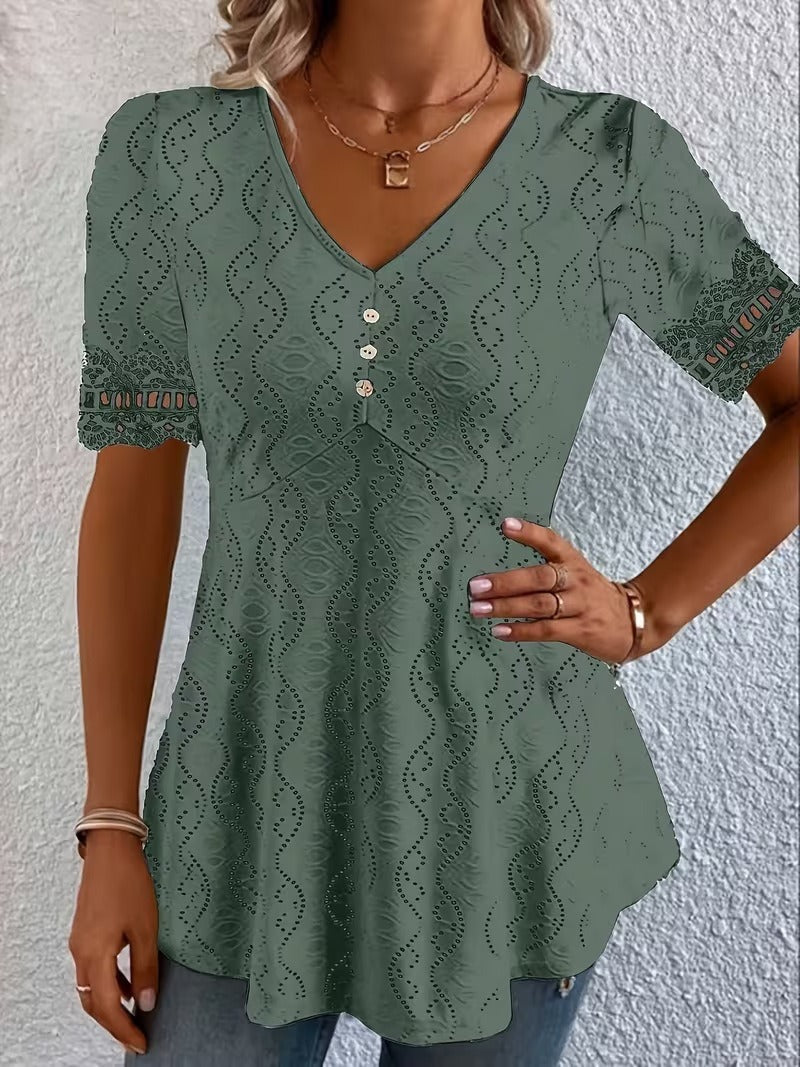 Lolytta – Bluse Aus Spitzen-Patchwork