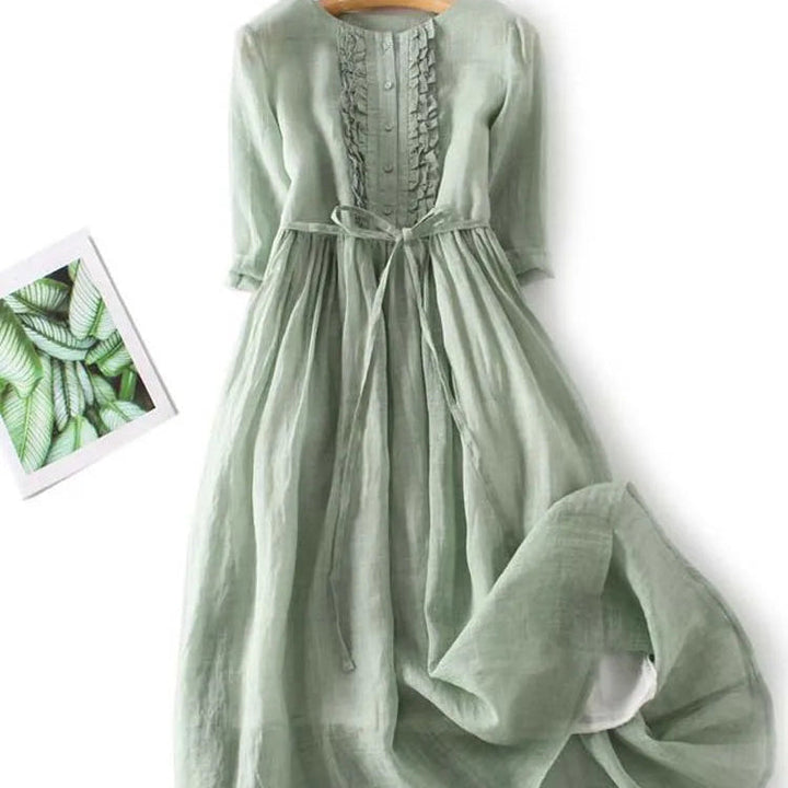 Lithumi - Maxikleid Aus Leinen