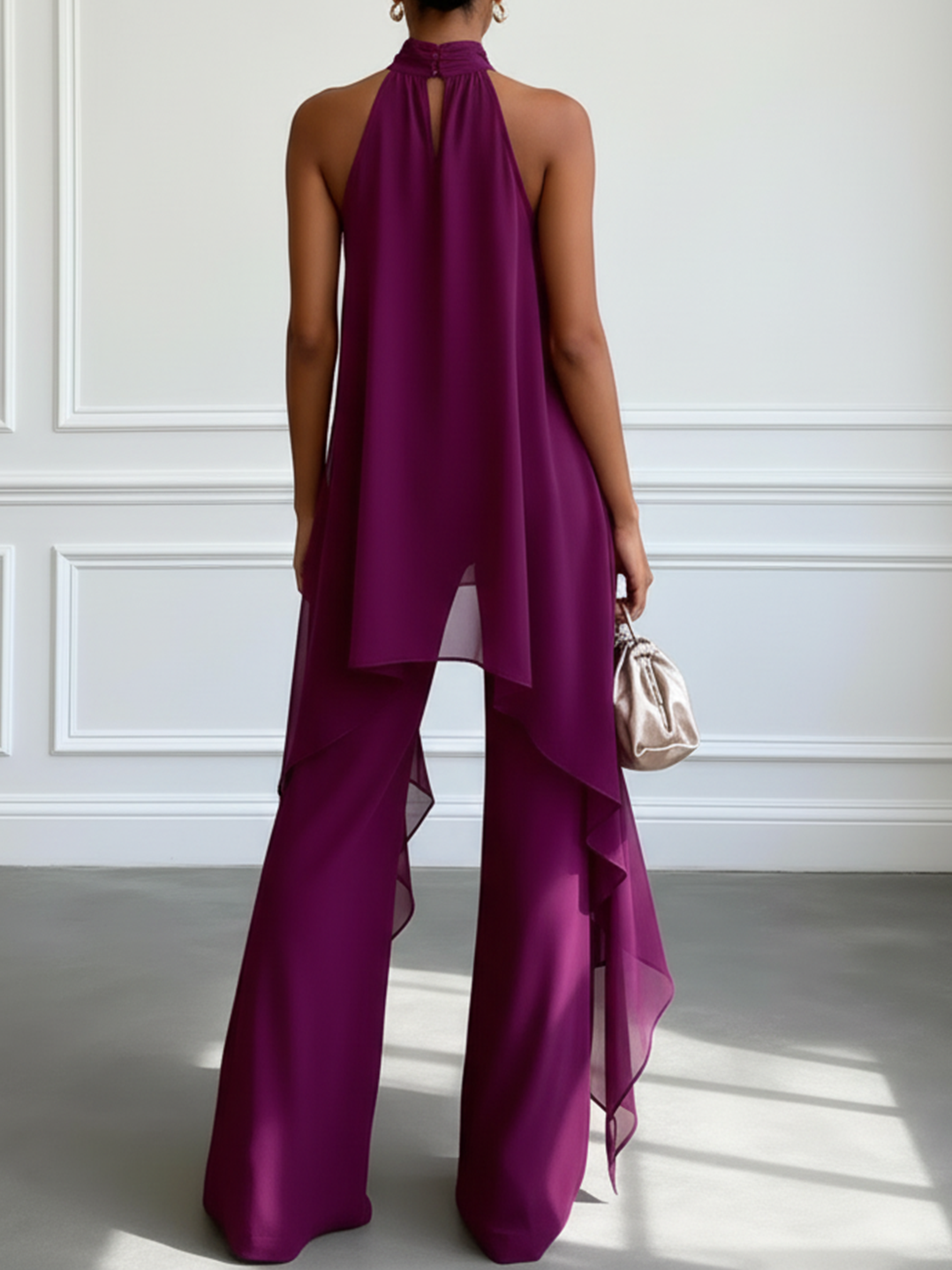 Victtoria – Elegantes Neckholder-Top Mit Hose