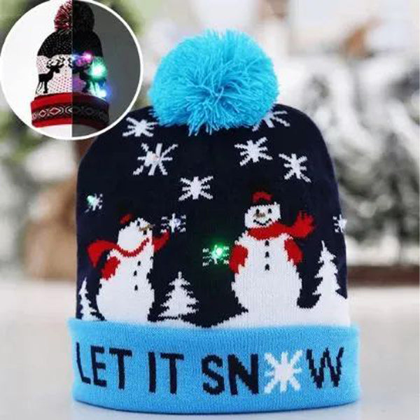 MerryGlow – Weihnachtsmütze mit Lichtern