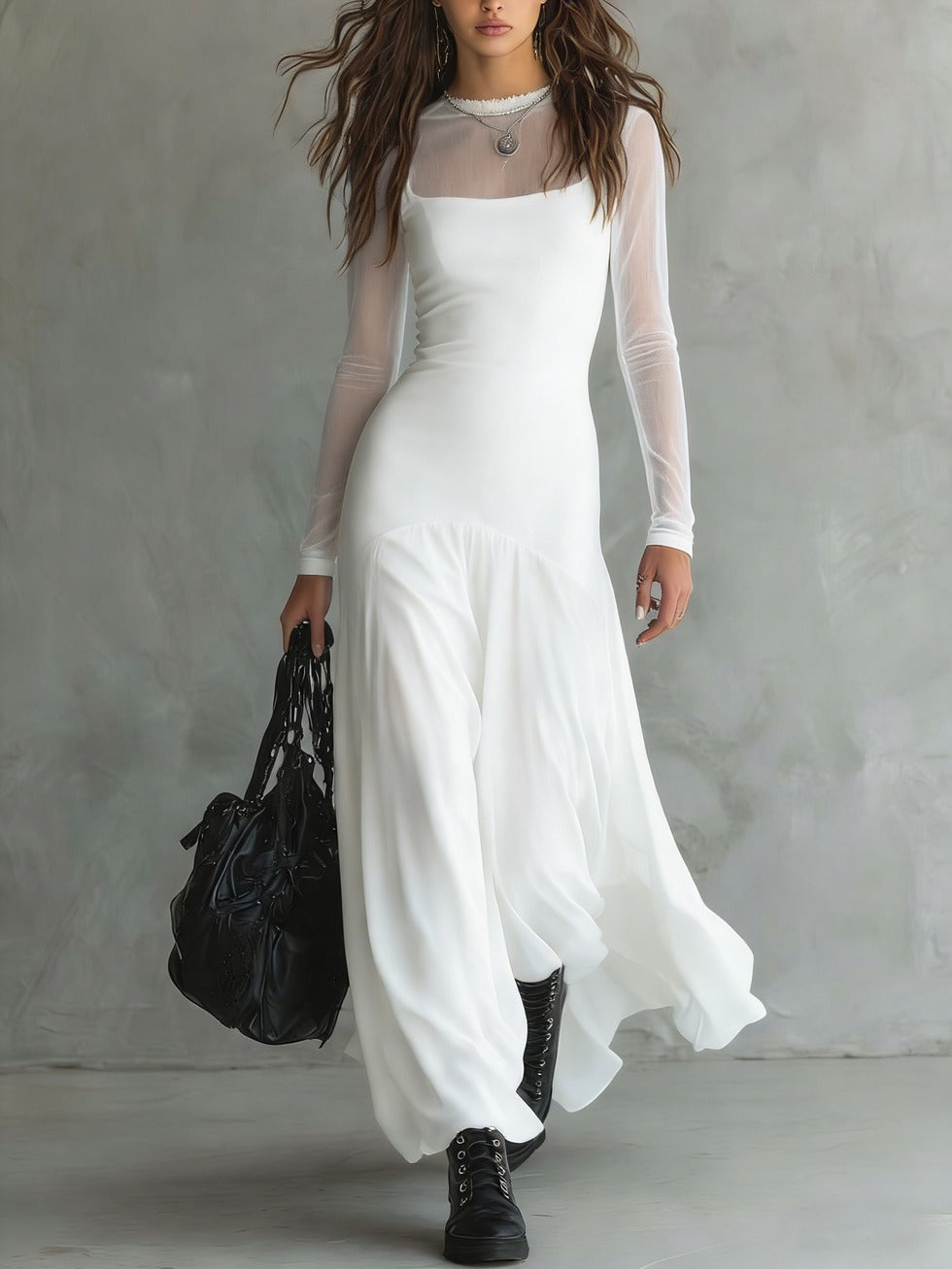 Yovanna – Langes Tüllkleid mit zartem Charme