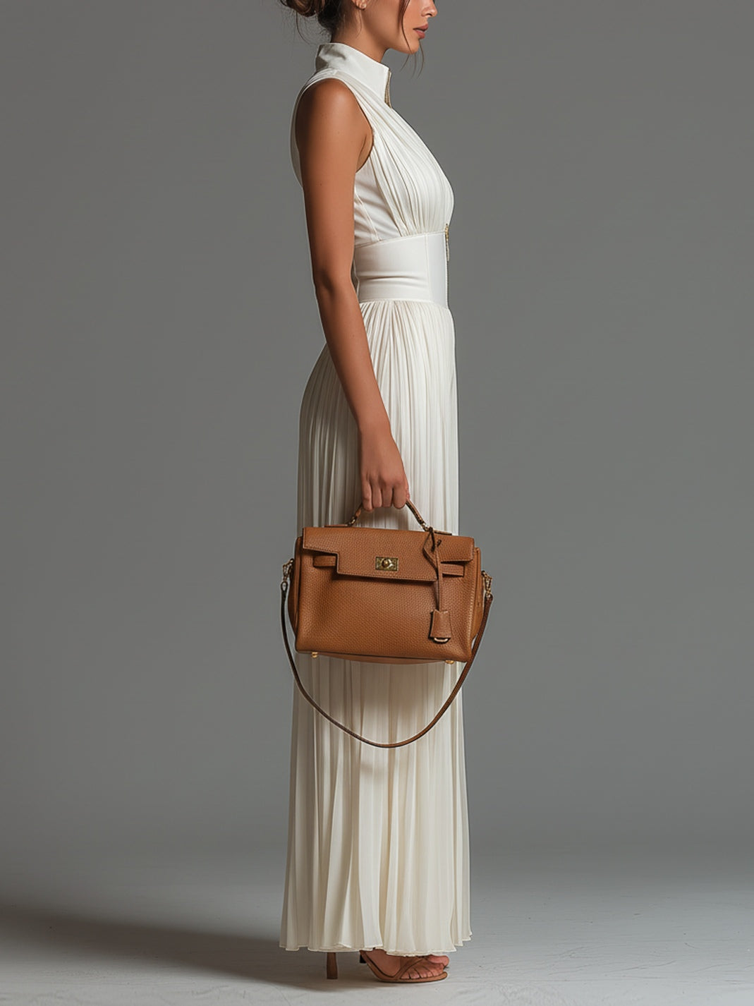 Natalien – Ärmelloser Jumpsuit mit Plissee und weitem Bein