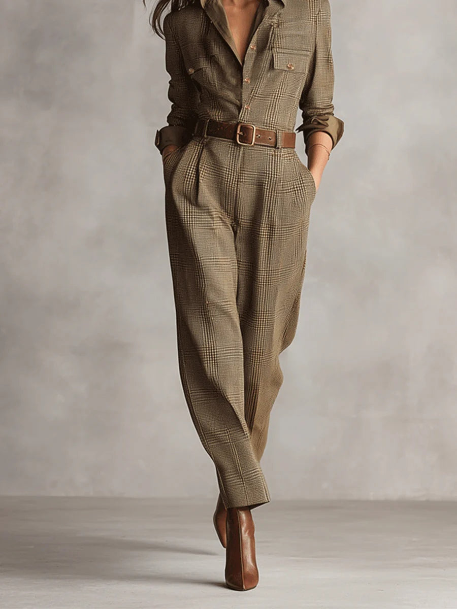 Jenya – Elegante Jumpsuits mit Knöpfen und Taschen