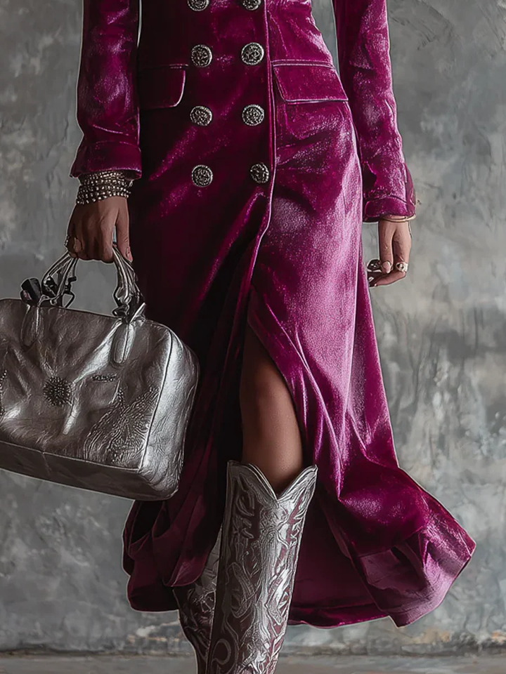 Kaija – Maxi Kleid Aus Samt