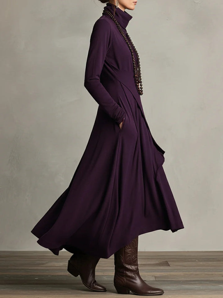 Patrizia – Asymmetrisches Tunika Maxi Kleid