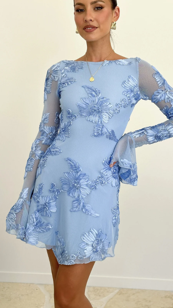 Keelly - Langärmeliges Minikleid