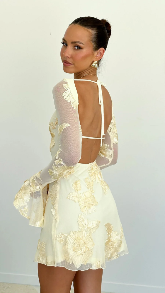 Keelly - Langärmeliges Minikleid