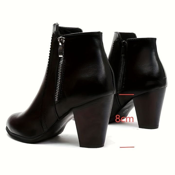 Zofie – Elegante Sandalette Mit Hohem Absatz Und Seitlichem Reißverschluss