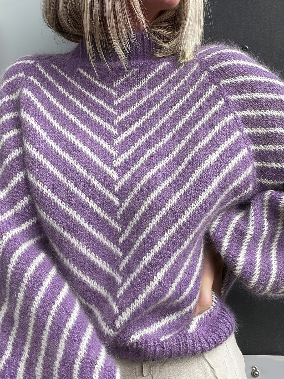 Klarysa – Lässiger Langarm Strickpullover