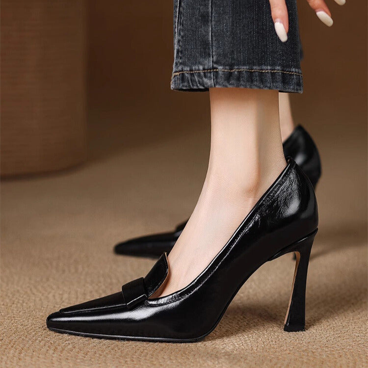 Nishadi – Bequeme Leder Pumps Mit Hohem Absatz