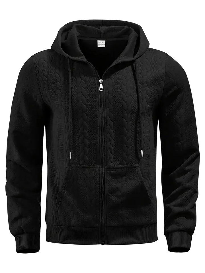 Philipp – Lässiger Kapuzenpullover Mit Reißverschluss Und Langen Ärmeln