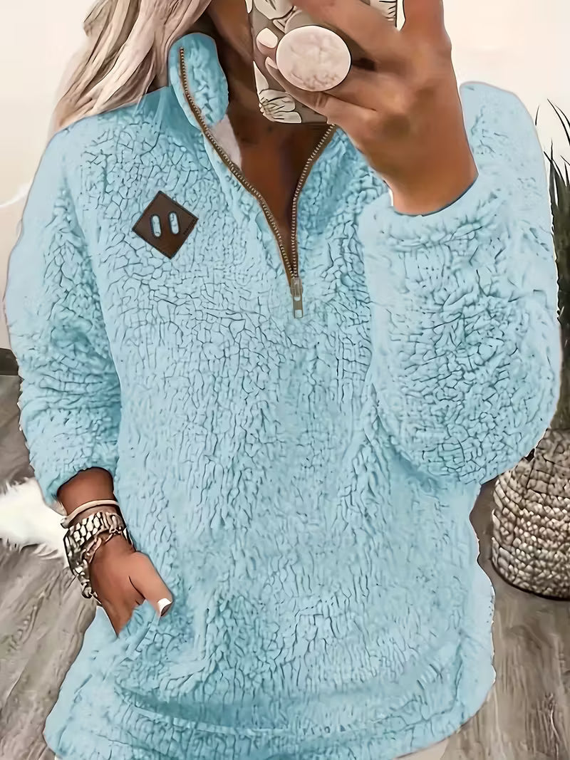 Humera - Elegante Langarmjacke Mit Reißverschluss