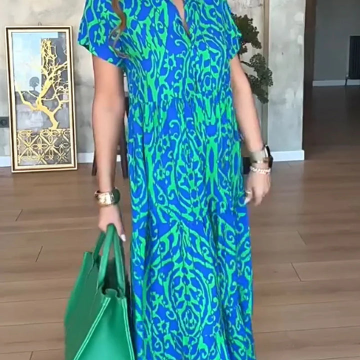 Jubilee – Locker Geschnittenes A-Linien-Kleid Mit Drucken