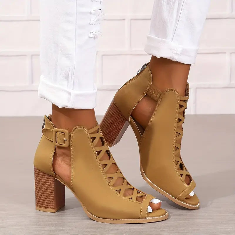 Ruzilya - Elegante Sandalen Mit Klobigem Absatz