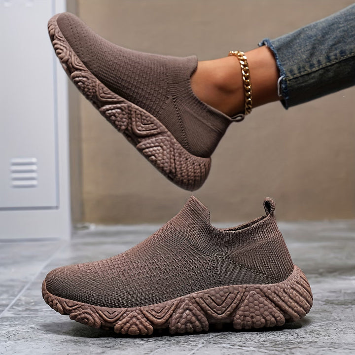 Elisha – Gestrickte Schuhe Mit Klobiger Sohle
