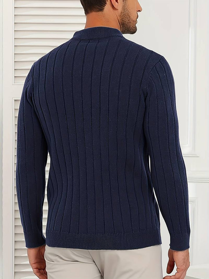 Yedidya - Lässiger Langarm Strick Pullover