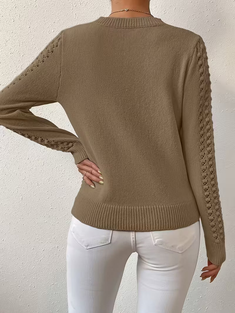 Shannen - Langärmeliger Strickpullover