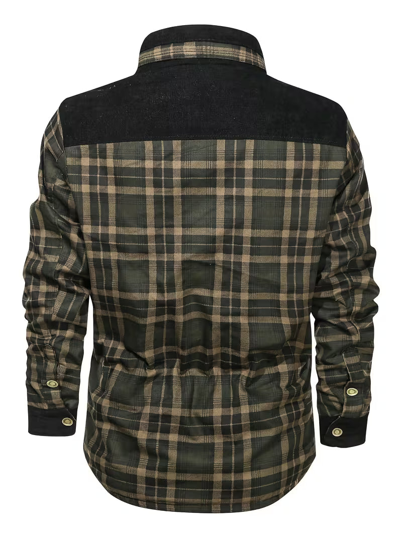 Kerrik – Karierte Jacke Mit Plüschfutter Am Revers