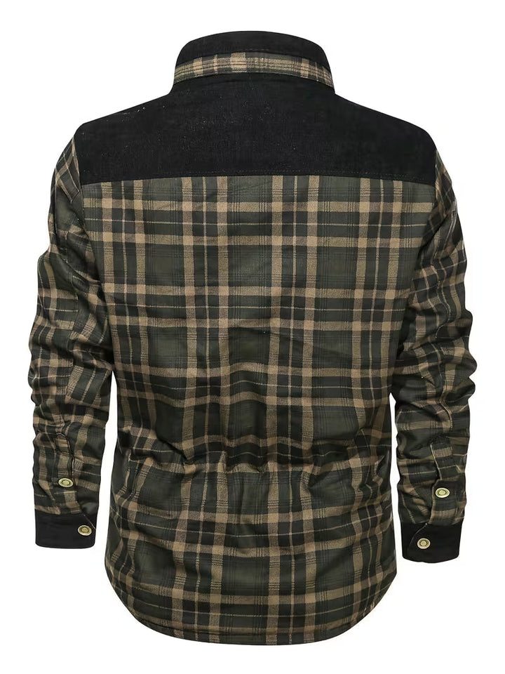Kerrik – Karierte Jacke Mit Plüschfutter Am Revers