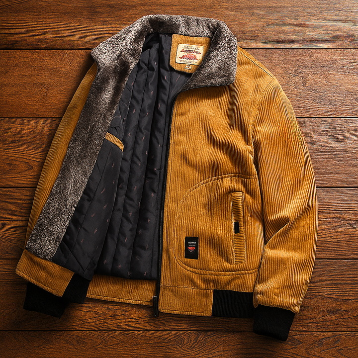 Broja – Lässige Cordjacke Mit Reißverschluss