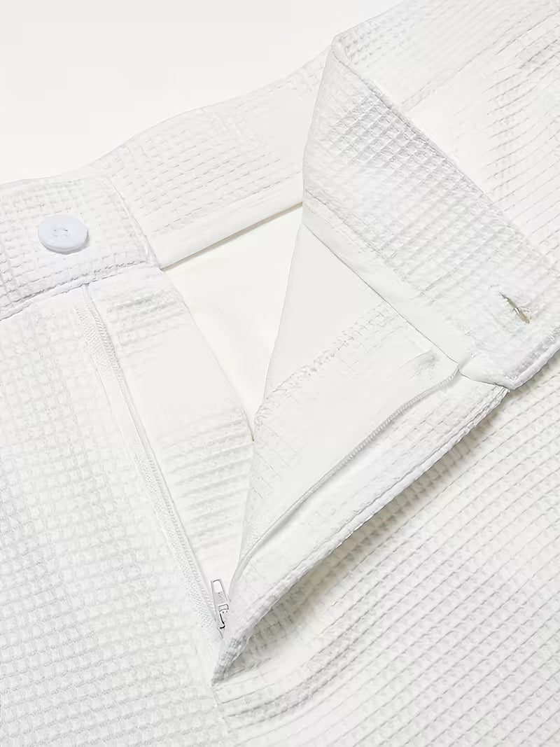 Tommen – Leichte Strukturierte Hose Mit Seitentaschen