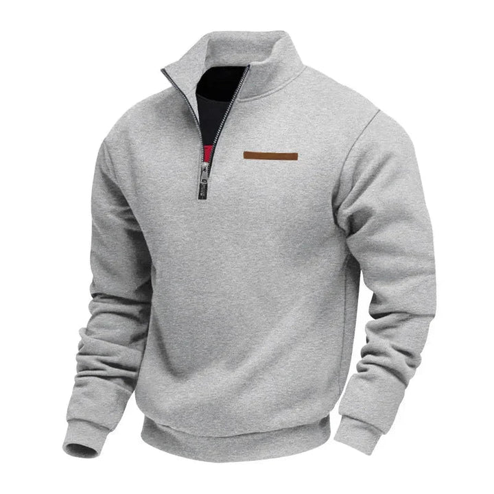 Grimm – Eleganter Pullover MIT Halbem Reißverschluss