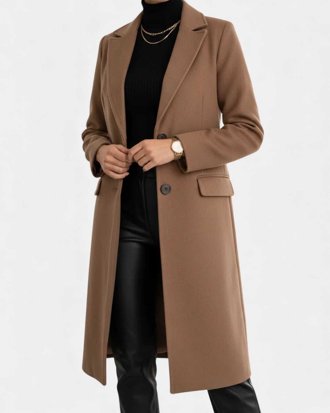 Andayani – Eleganter Langer Mantel