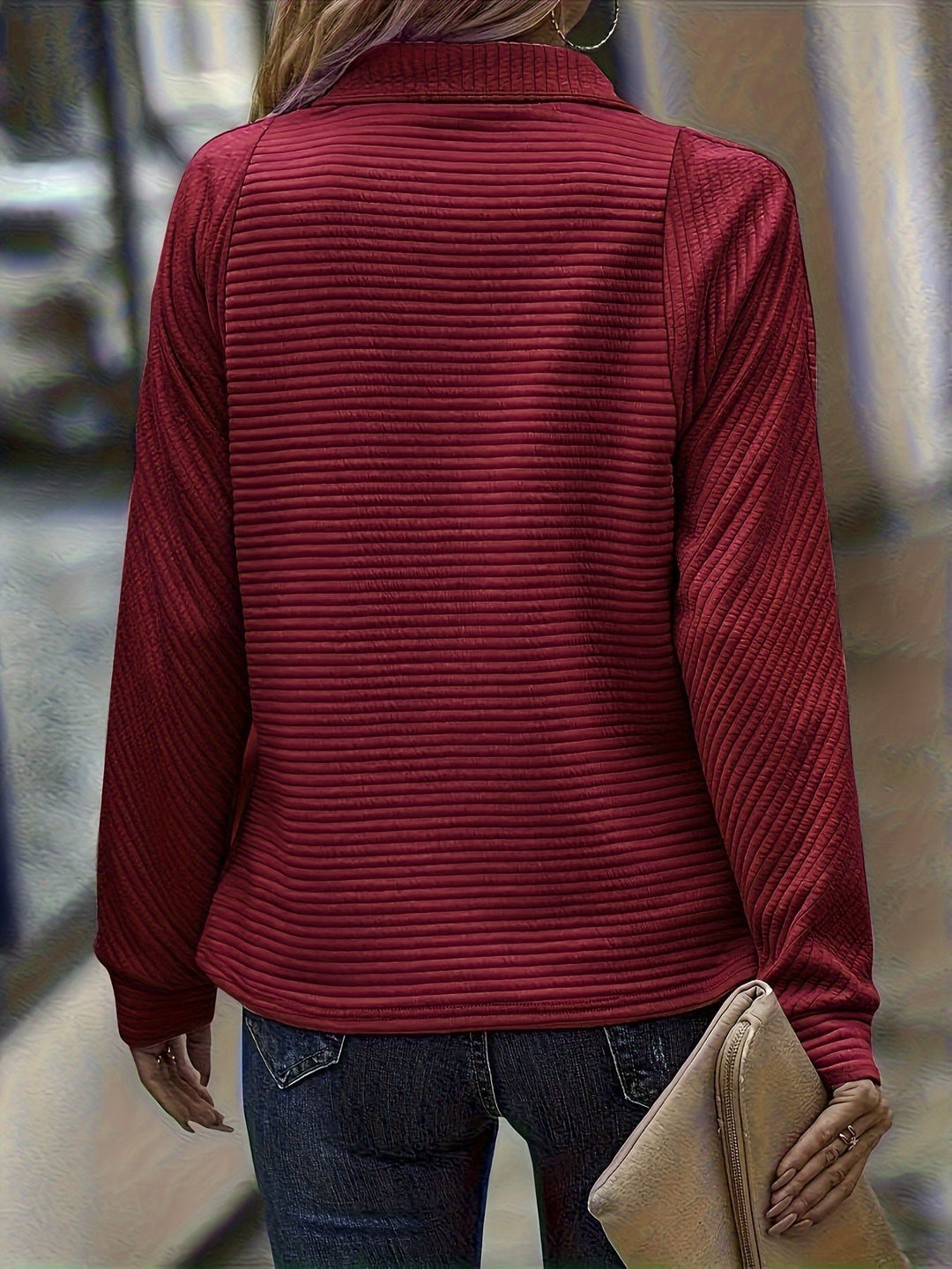 Marthe – Strickpullover Mit Reißverschluss