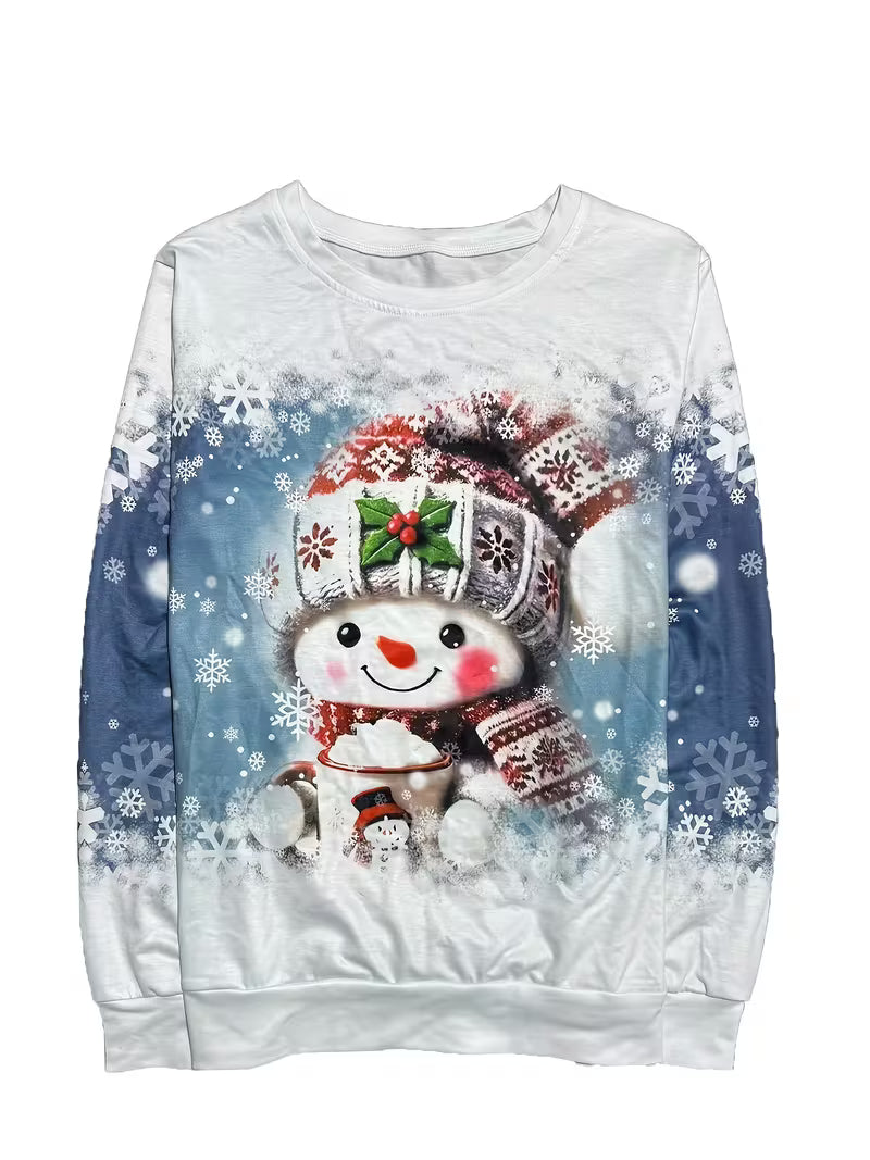 Jeila – Weihnachts-Sweatshirt Mit Grenzüberschreitendem Aufdruck