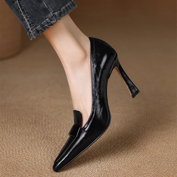 Nishadi – Bequeme Leder Pumps Mit Hohem Absatz