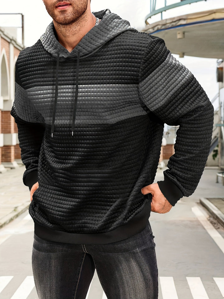 Fredric - Blockierung Stilvoller Kapuzenpullover Schweiß Hemd