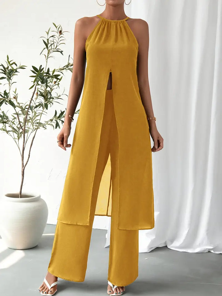 Eirini - Eleganter ärmelloser Zweiteiliger Satz